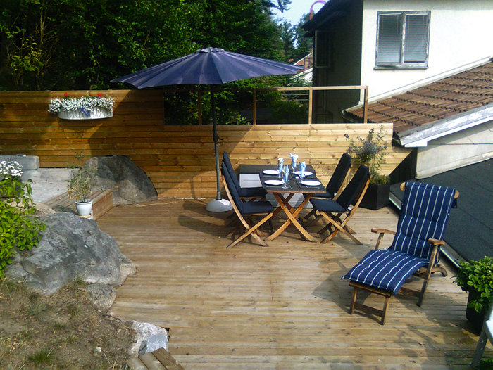 Imp. terrassebrædder fyr 32 x 125 mm x 3 meter